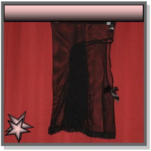 RENA RAFE BLACK NET CROCTHLESS BODY SUIT - Picture 3 of 12